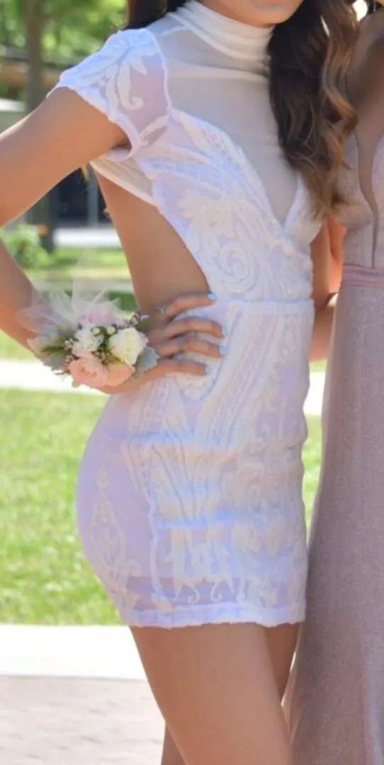 Lucy in the Sky Sequin Formal Mini Dress - Image 2