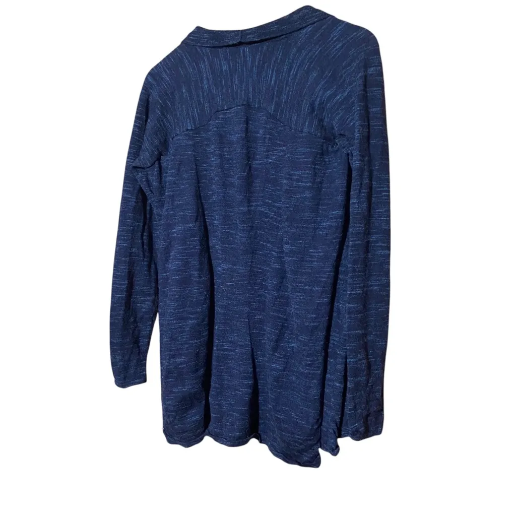 Lululemon Blissful Zen Cardigan Merino Wool Sweater Magnetic Blue‎ Size 6 - Image 6