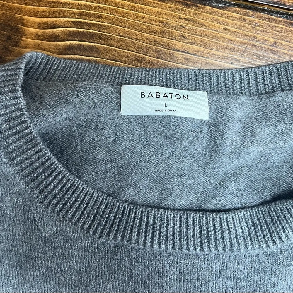 Aritzia Babaton gray crewneck sweater - Image 2