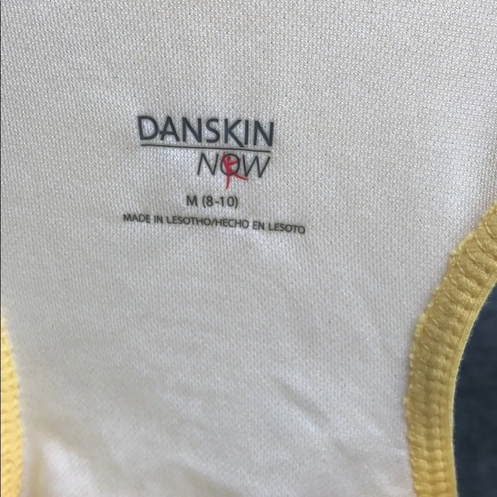 Danskin Now built in bra tank Yellow Size M - Image 3