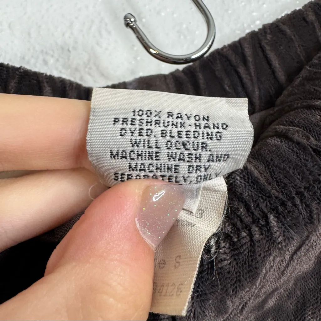 Vintage CP Shades Brown Velvet Pull On Pants Size Small - Image 4