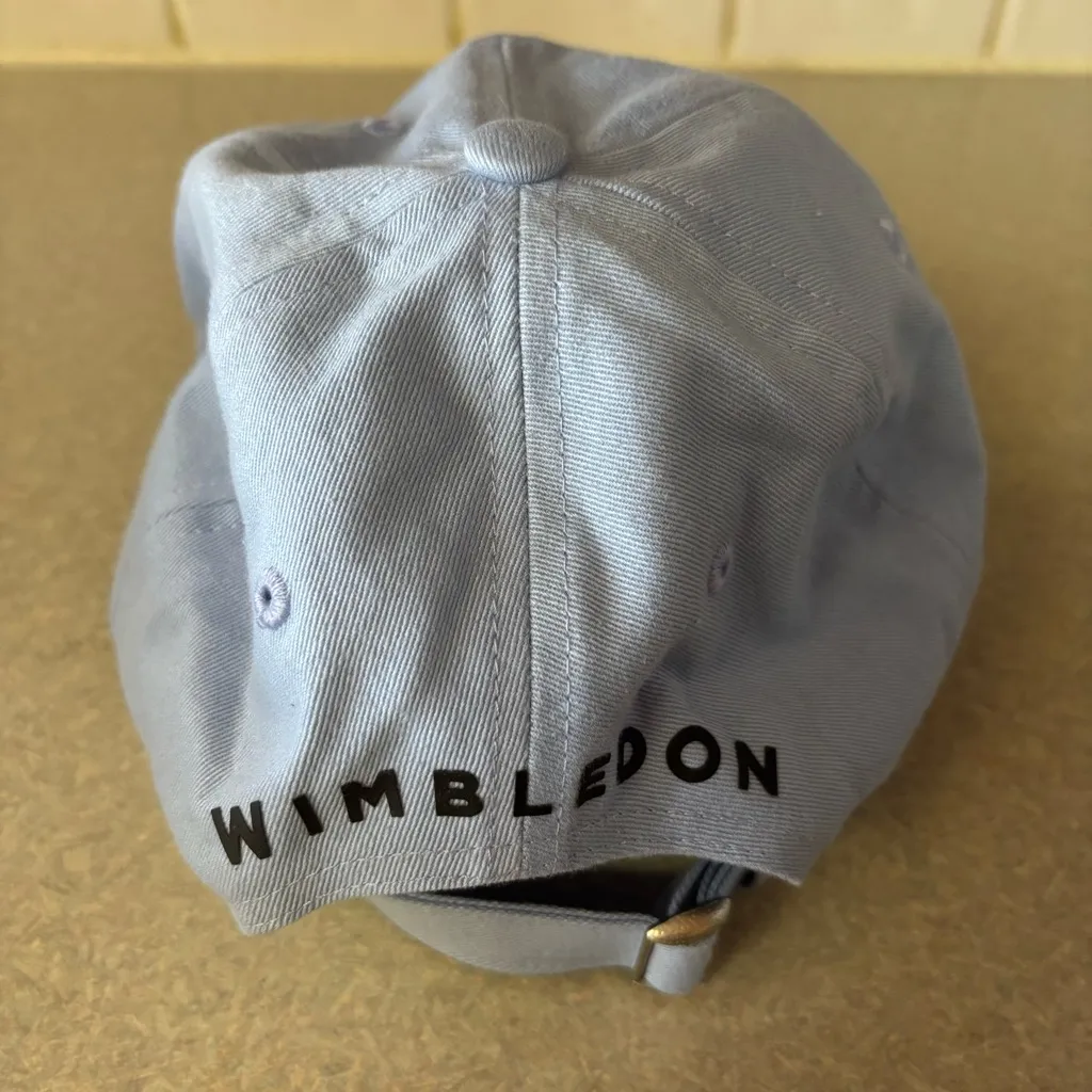 Wimbledon Baby Blue Tennis Preppy Cotton Unisex Hat One Size - Image 2