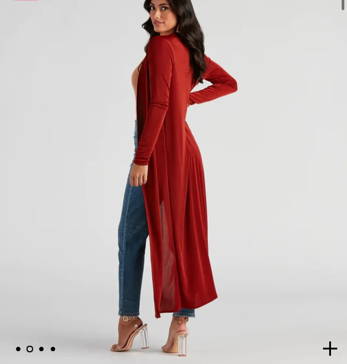 Medium  long kimono duster jacket - Image 2