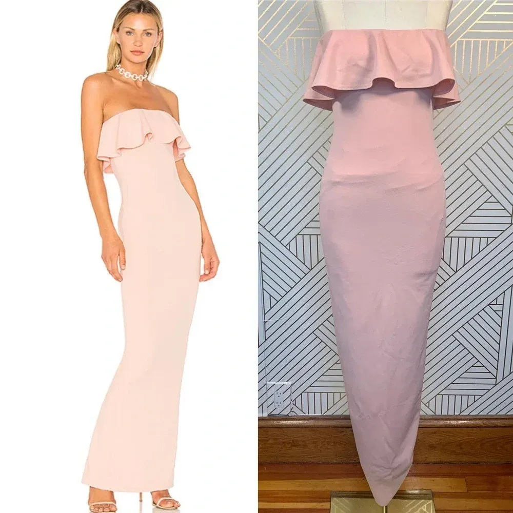 Nookie‎ Hermosa Strapless Gown in Blush Pink - Image 2