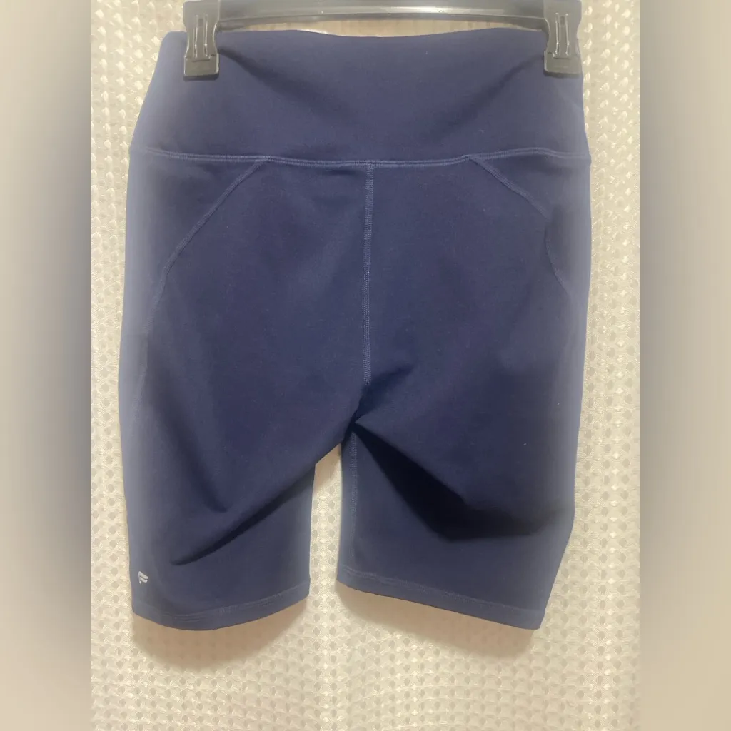 Fabletics PowerHold High Rise 7” Bike Shorts Women’s S Navy Blue - Image 2