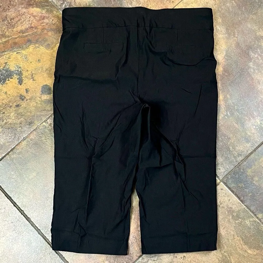 Kim Rogers Petite Black Pull-on Capri Pants 16P - Image 6