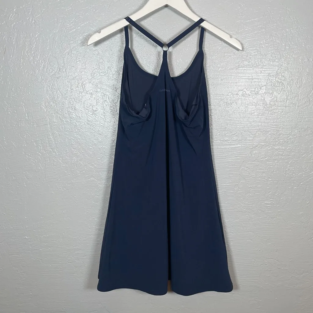 Outdoor Voices Women M Navy Blue The Exercise Dress Adjustable Lined Pockets - Image 4