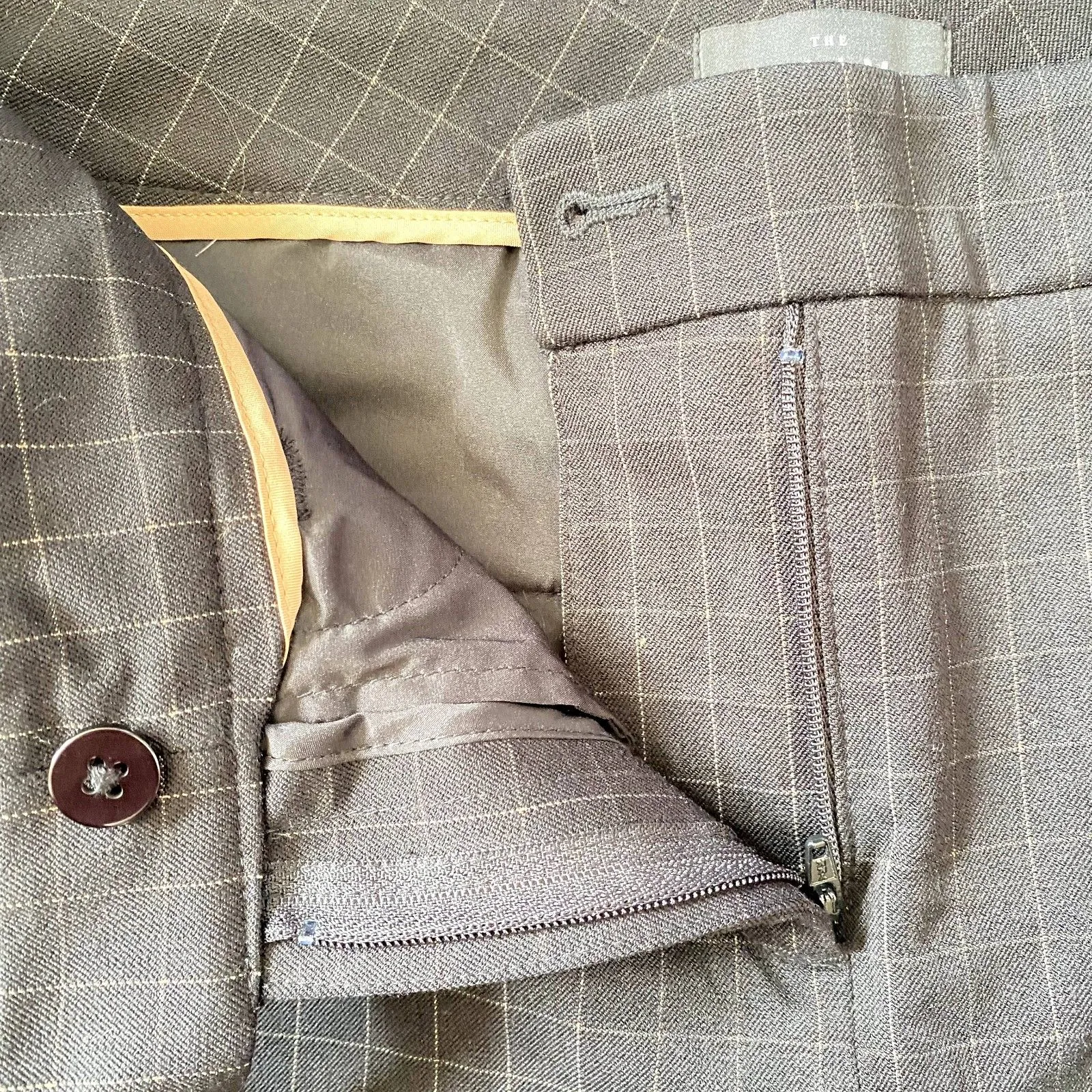 White House Black Market The Slim Ankle Trouser‎ Pants Windowpane Plaid Size 2 - Image 5