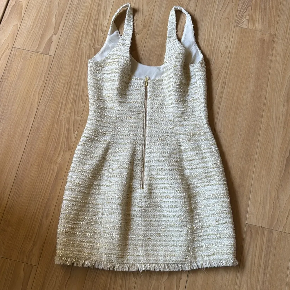 NBD Cream Tweed Dress - Image 4