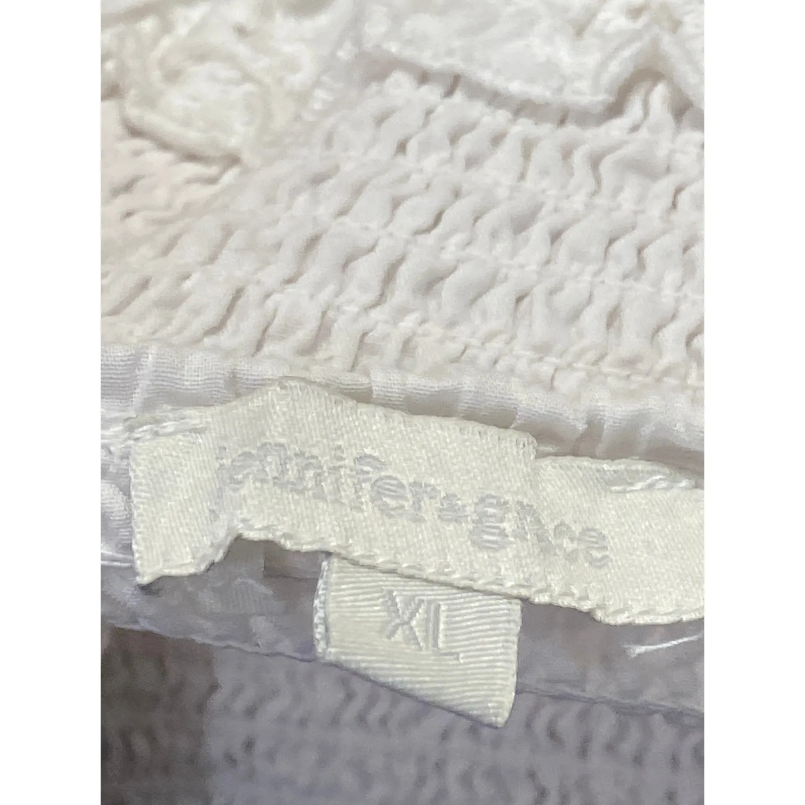 Jennifer & Grace White Floral Smocked Tiered Eyelet Midi Boho A - Image 3