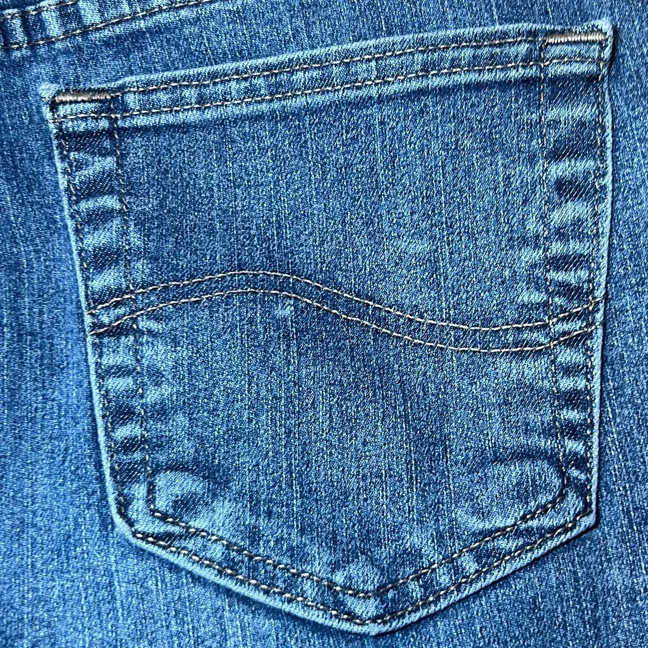 Lee Relaxed At The Waist Blue Jeans Womens Size 14 Short Denim Classic Casual - Image 14