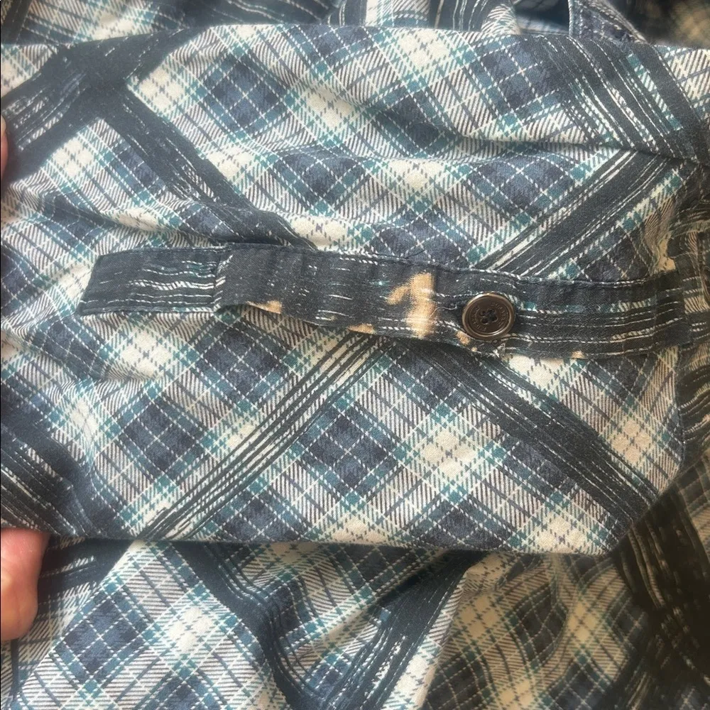 Burberry Brit Plaid Blue White Tunic Size XS - Image 16