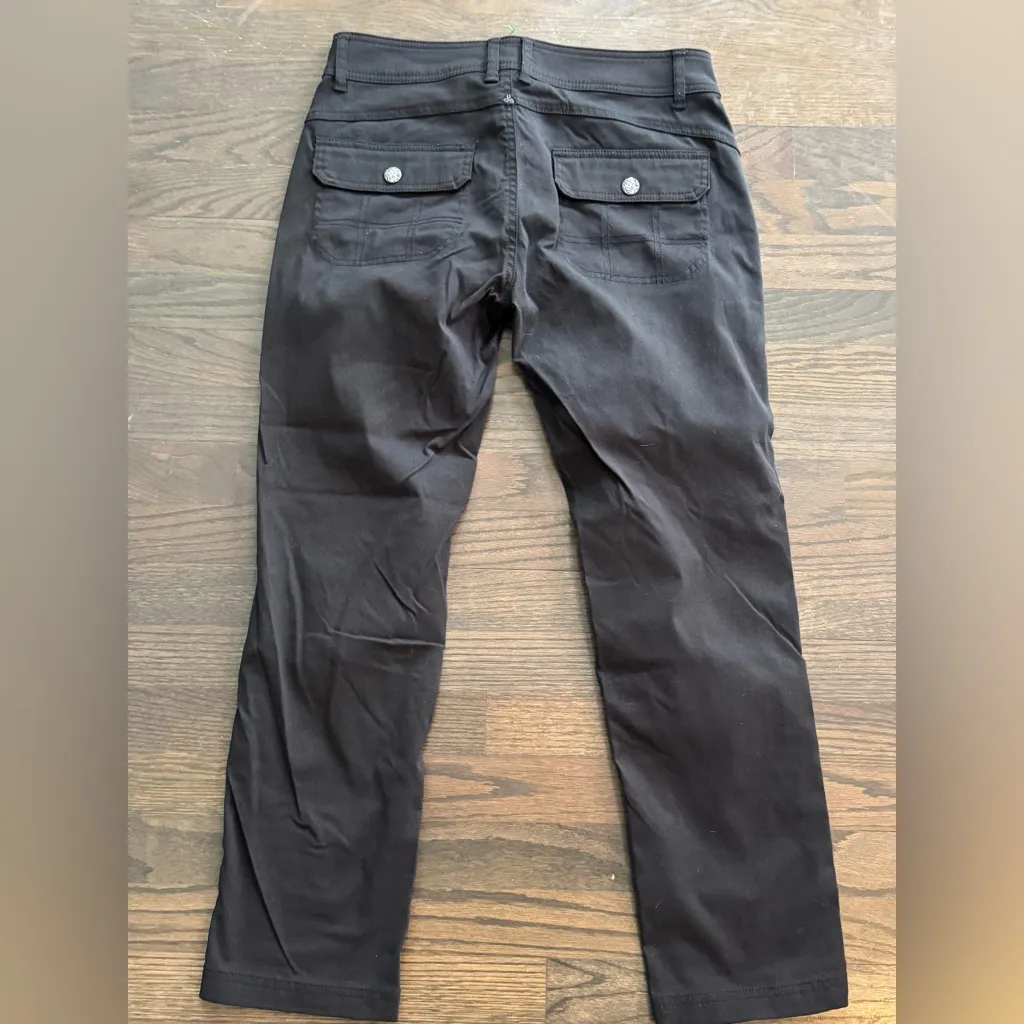 Prana Black outdoor hiking activewear pant. Size 6/27” inseam - Image 2