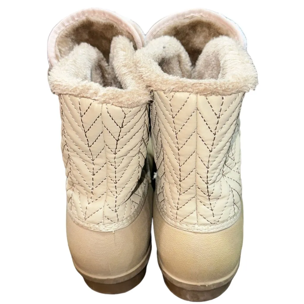 Baretraps Flash Duck Boots Fur Lined Size 10M Light Khaki Waterproof Outdoors - Image 4