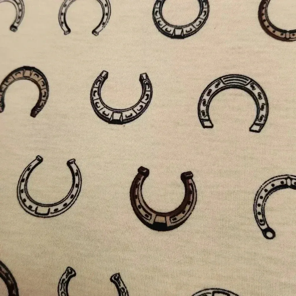 LuLaRoe Carly Dress Hi-Low Horseshoe Equestrian Western Horse Size M NWT - Image 3