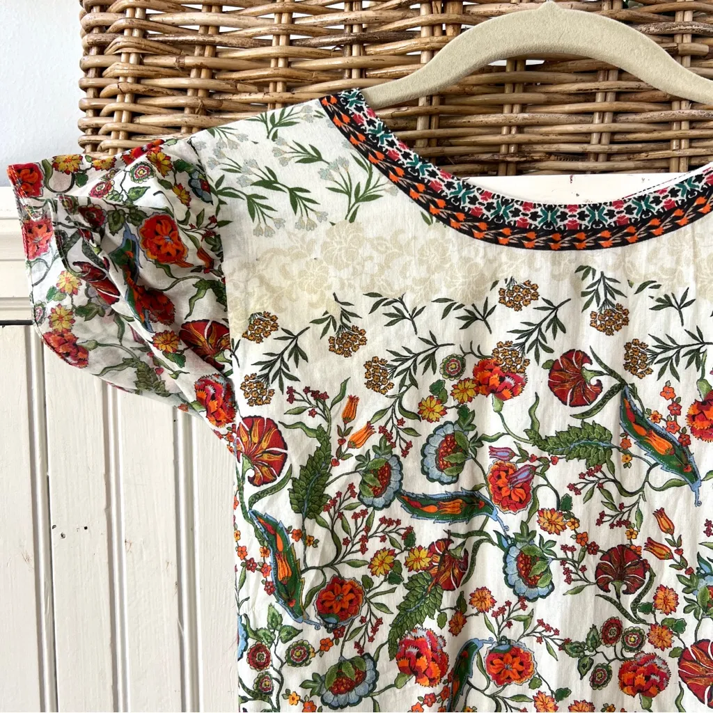 Alice + Olivia Mina Floral Belted Godet Mini/Midi Dress Size 12 - Image 3