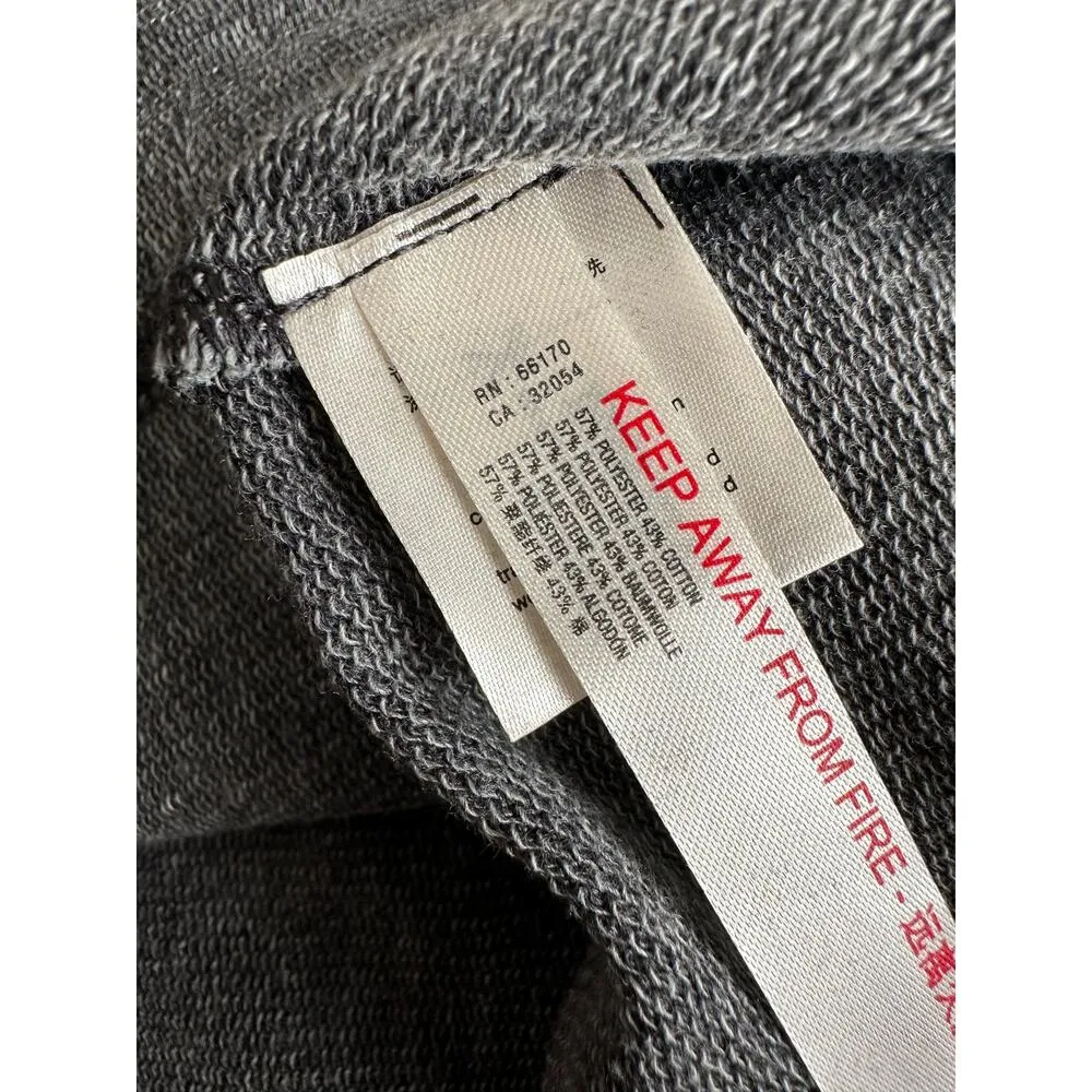 FREE PEOPLE Maxi Long Sleeve Sweatshirt Cardigan Size XS in Dark Grey Heather - Image 8