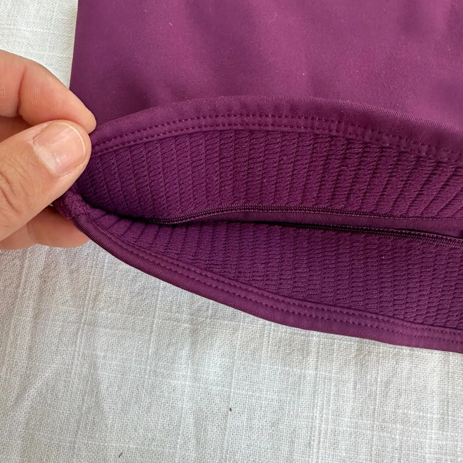 Girlfriend‎ Collective Plum Paloma Racerback Sports Bra XS Activewear Maroon - Image 8