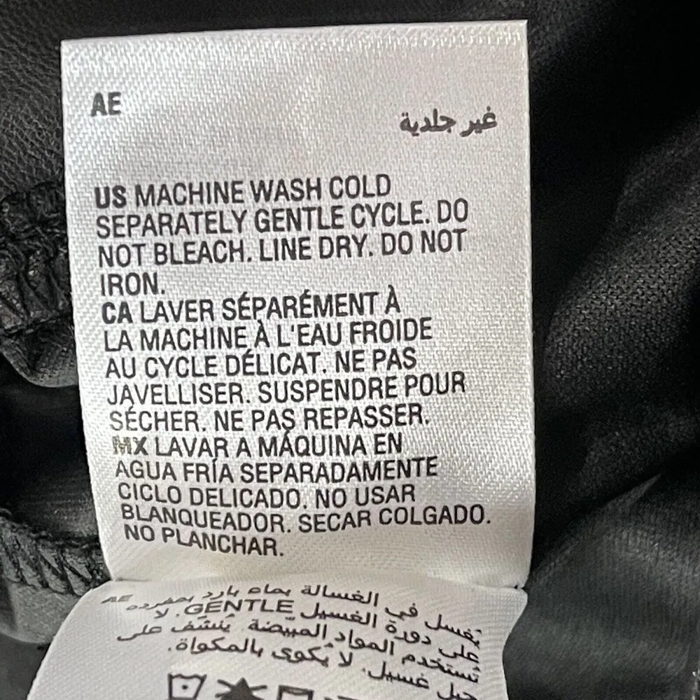 INC International Concepts SZ 4 Faux Leather Skinny Pants Pull - Image 6