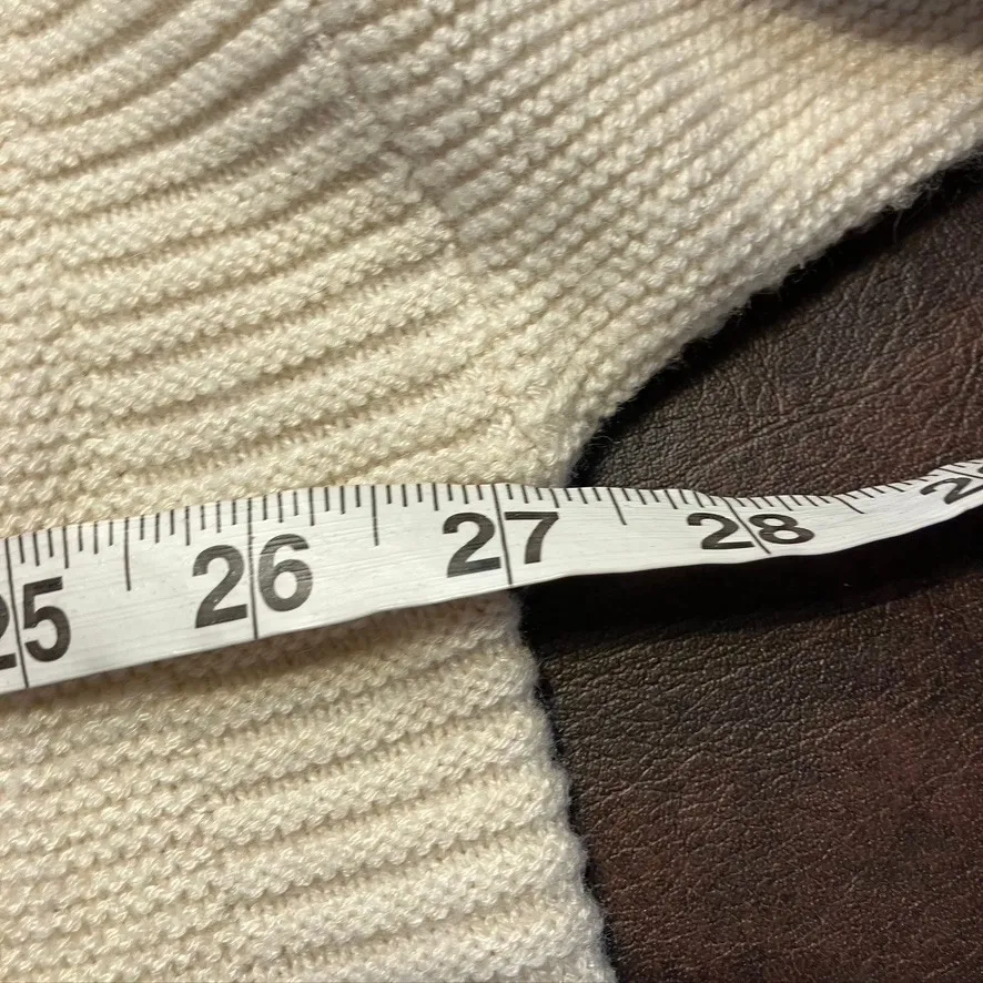 KERISMA Women's Beige Mock Neck Dolman Sleeve Knit Sweater One Size Poncho - Image 12