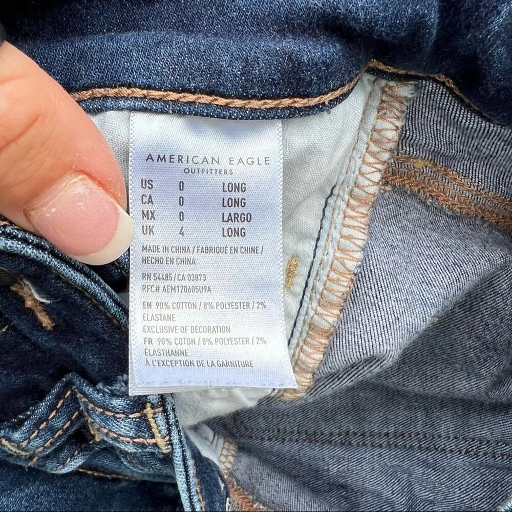 AEO Super Hi Rise Jegging Next Level Stretch size 0 Long - Image 6