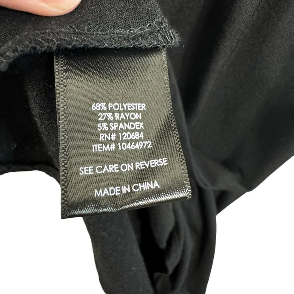 Torrid Black Lightweight Cap Sleeve Round Neck Midi T-Shirt Dress Plus Size 1X - Image 6