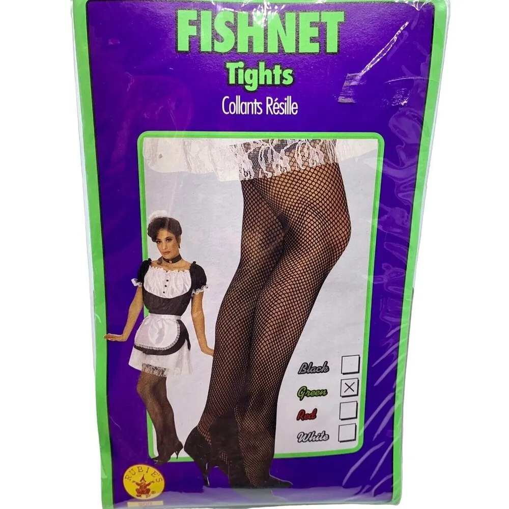 Sexy Green Fishnet Stockings Tights Cosplay Pantyhose Costume Gothic OS Fun - Image 7