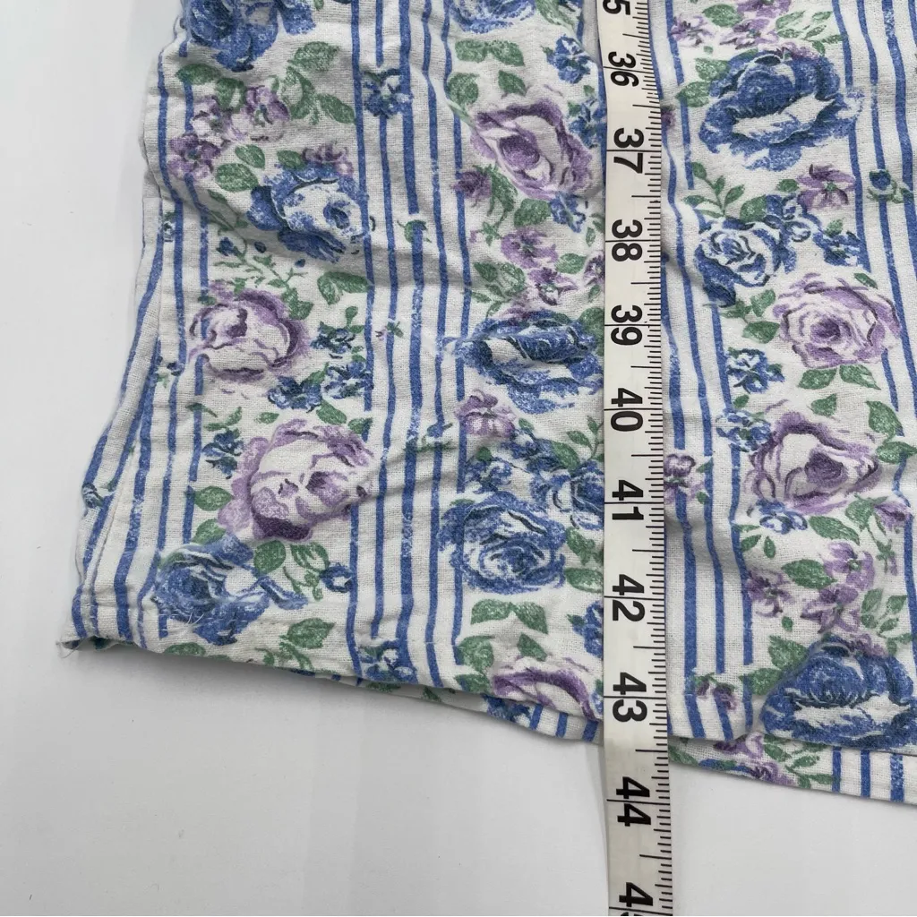 VTG Honors Intimates Womens Medium Flannel Pajamas Sleepshirt Nightgown Prairie Purple - Image 8