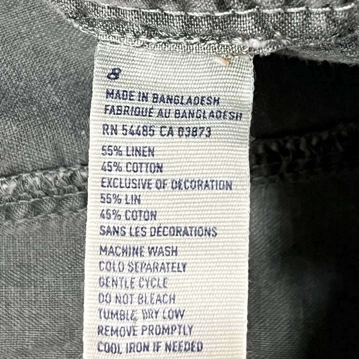 American Eagle Outfitters Y2K Micro Shorts Womens 8 Gray Linen Cotton Booty - Image 10