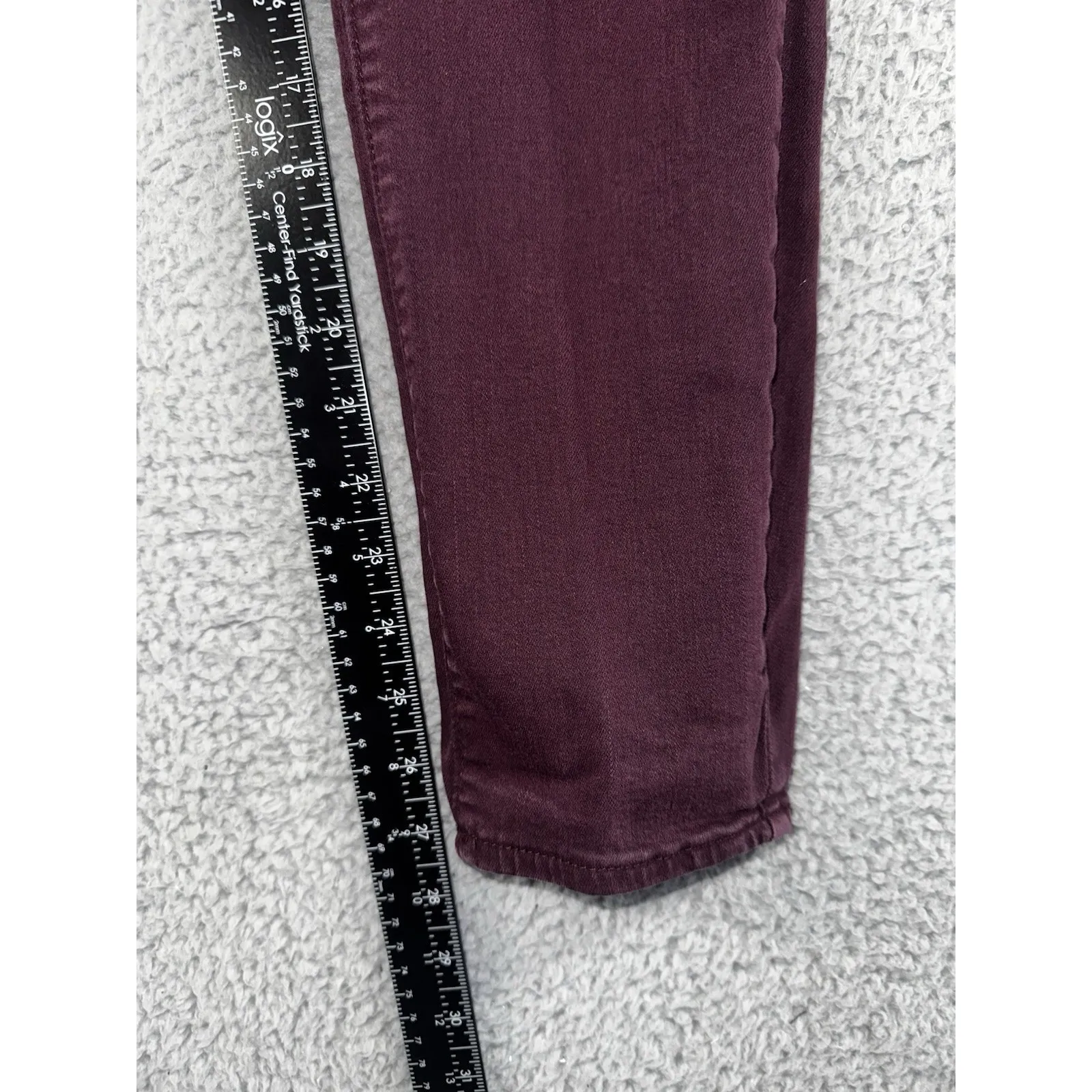 Bullhead‎ Denim Co High Rise Skinnies Burgundy Women 30 Red - Image 5
