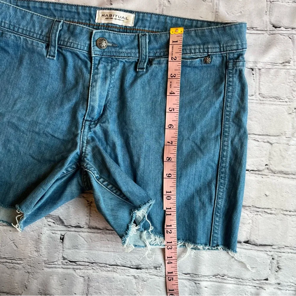 Habitual Denim Jean Cutoffs Shorts Wash Little Darling Womens Size 31 - Image 6