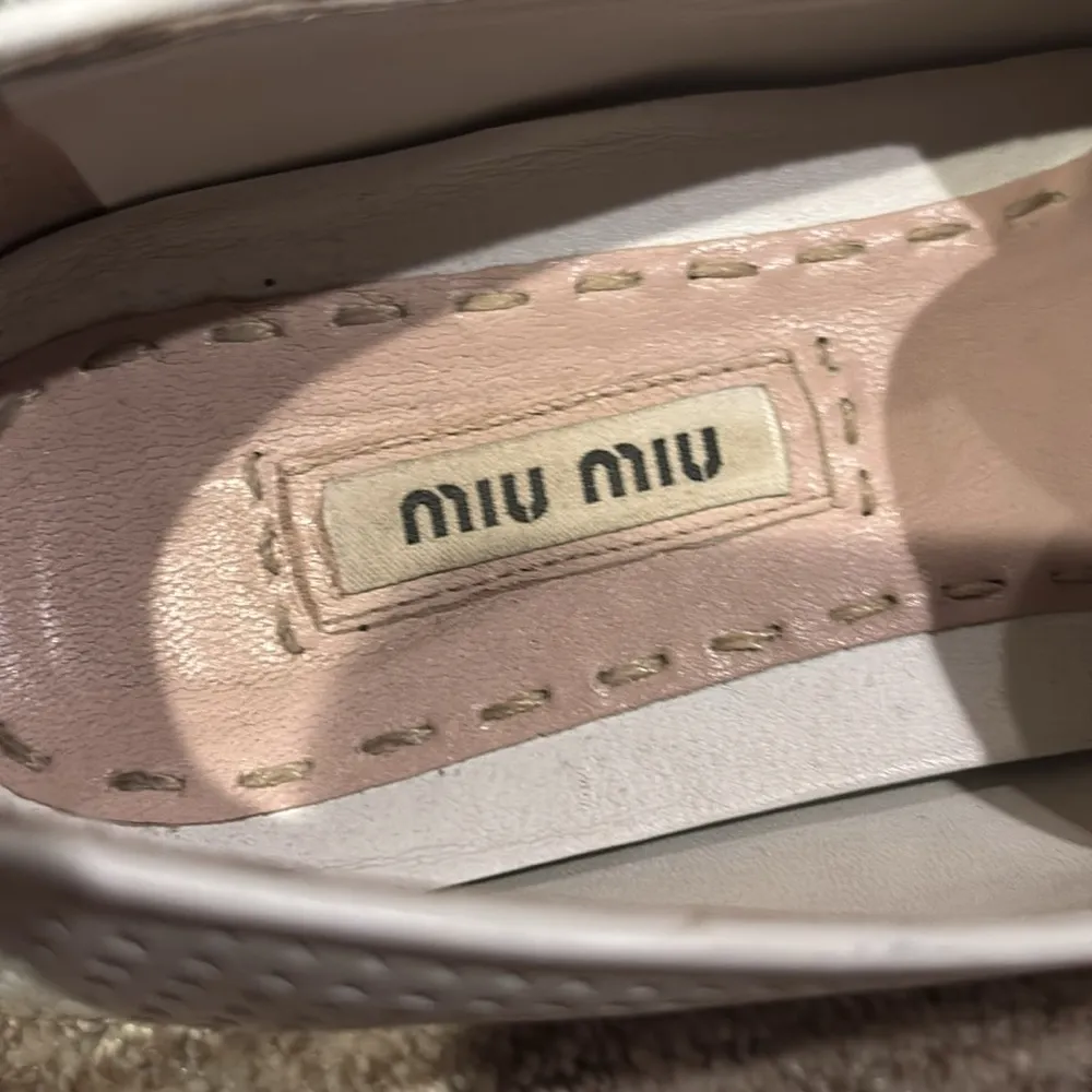 Miu Miu White and Silver Women's Shoes - Image 5