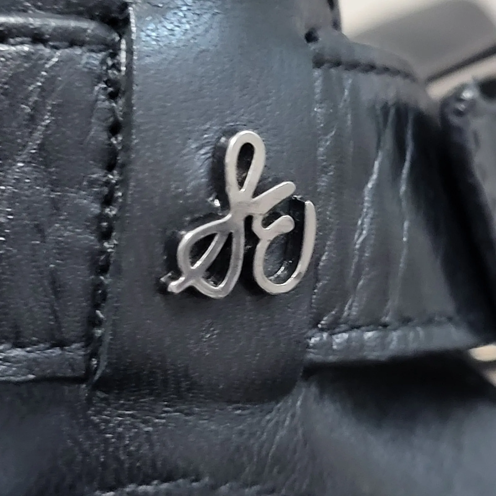 Sam Edelman Okala Black Leather Ankle Strap Pointed Toe Heels Women's Size 8.5 - Image 10