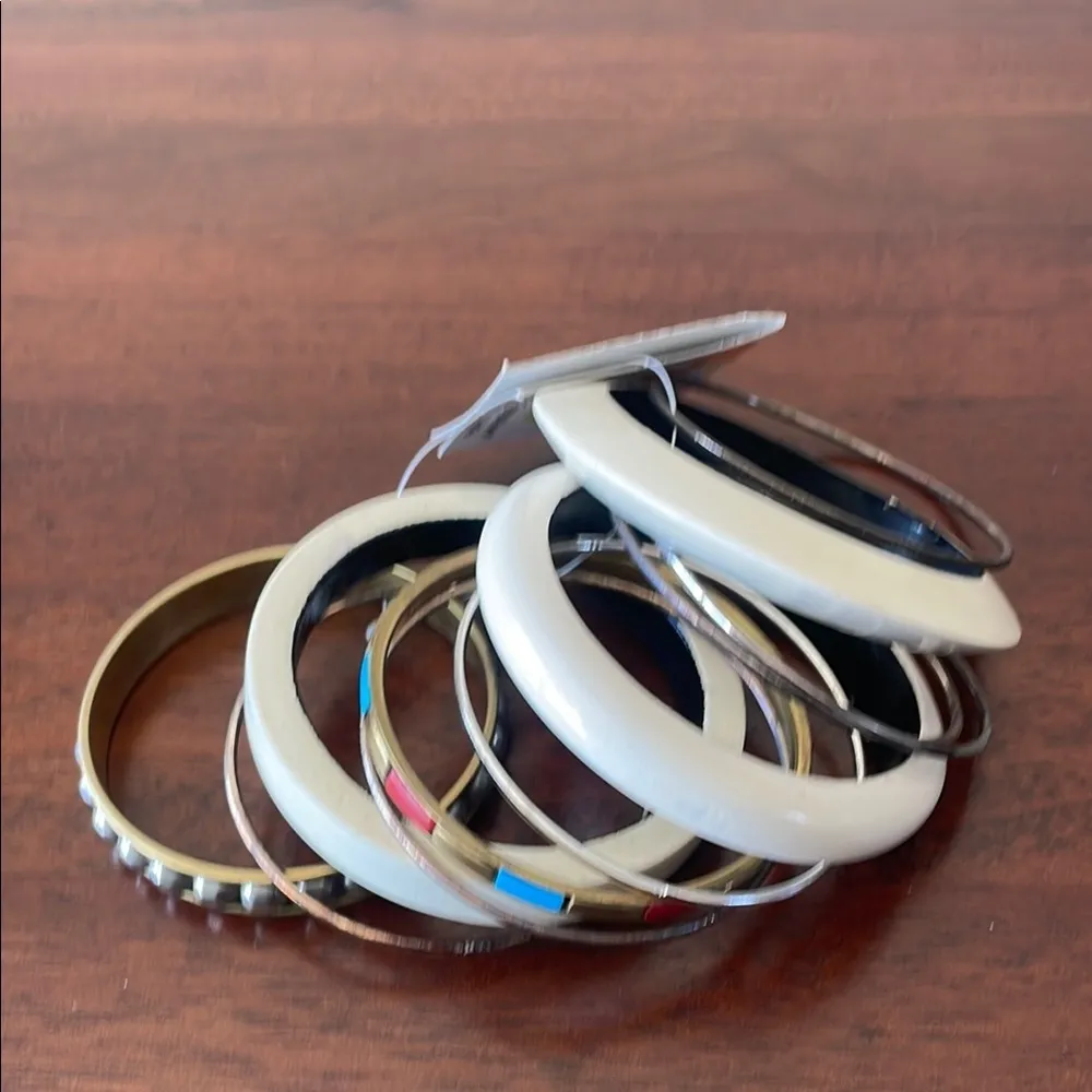 Antika bracelets Chunky White and Multicolor Bangle Set New size OS - Image 5