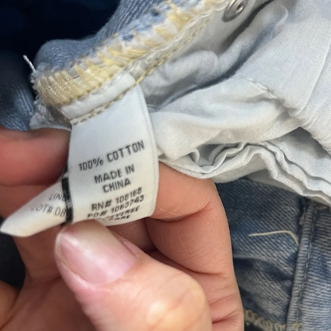 RSQ Women's Blue Denim Maxi Skirt High Rise Slit Size‎ 24 - Image 7