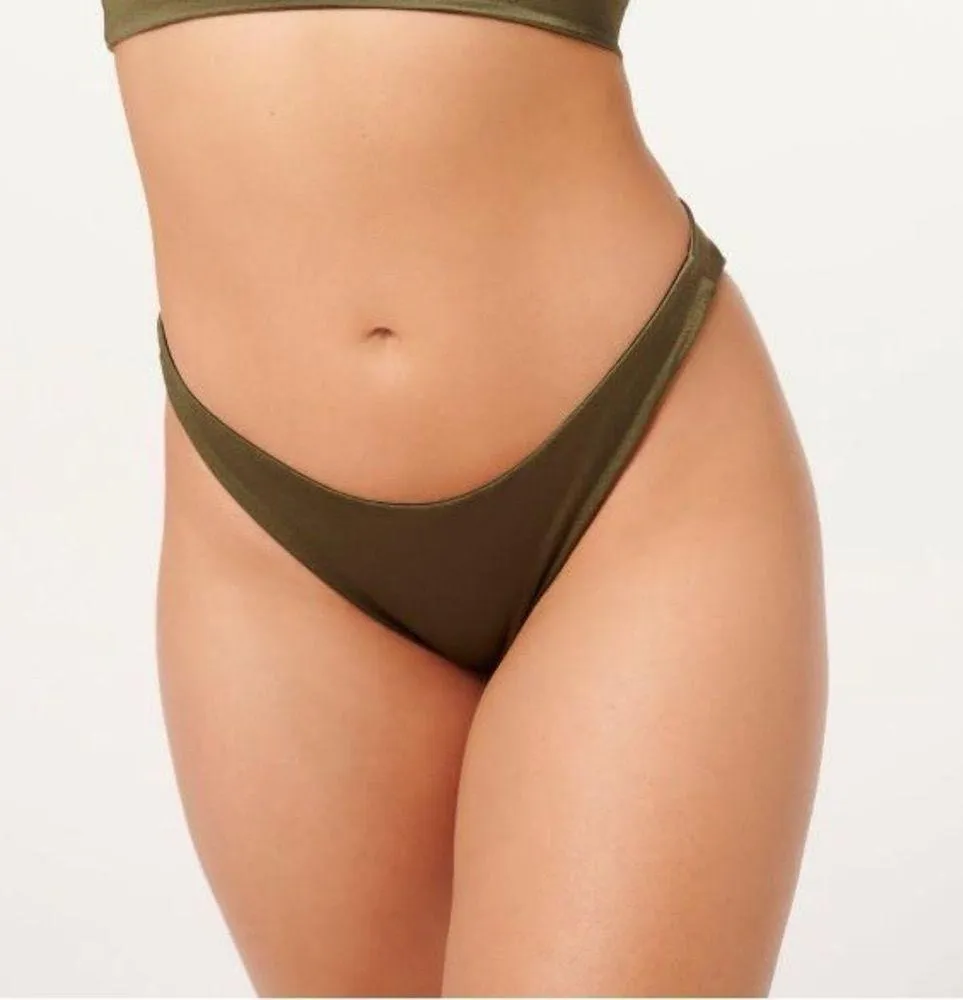 New Good American Foil better reversible bikini bottom in stormy foil size Small - Image 13