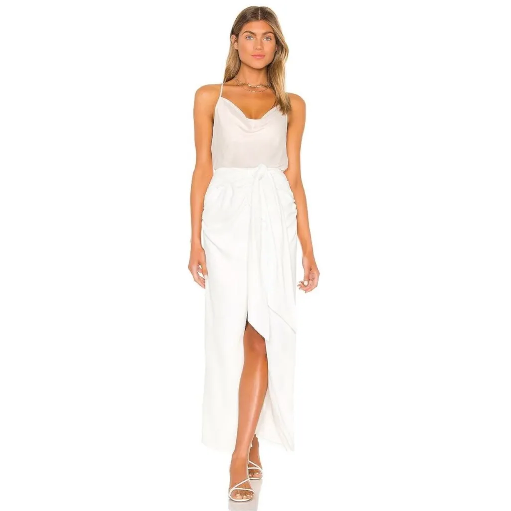 L'ACADEMIE Revolve The Rachela Maxi Skirt in White Womens Size S - Image 4