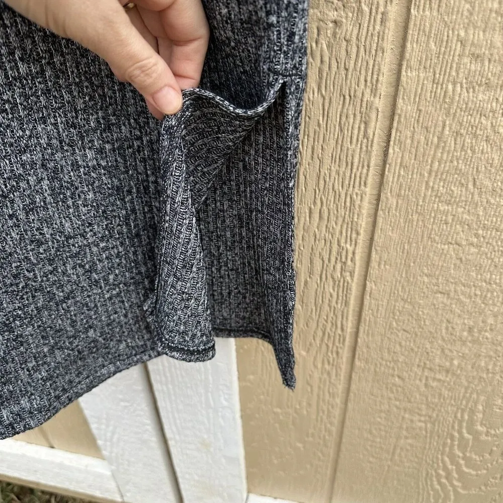 Banana Republic Luxespun Ribbed Turtleneck Midi Dress Black Size Small 364911 - Image 7