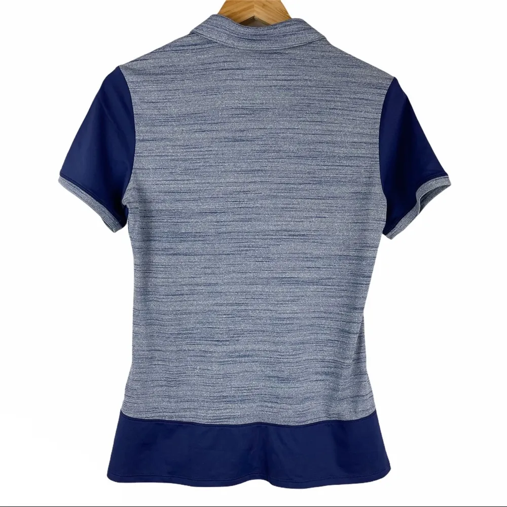 Adidas Disney Mickey Mouse Golf Athletic Polo Shirt Sz Small Womens Navy Blue - Image 2