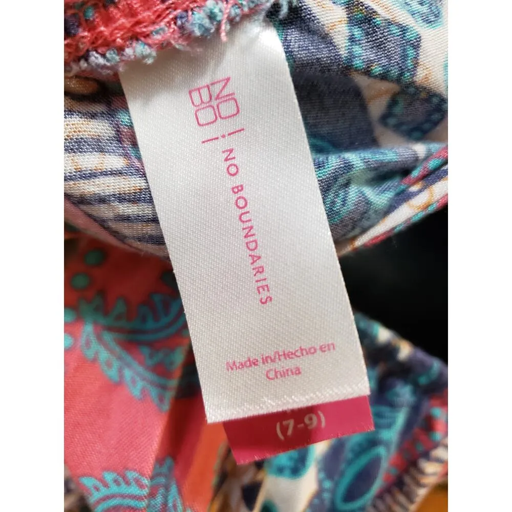 No Boundaries Dress Women's 7 9 Multicolor Boho Sleeveless Bodycon Mini - Image 8