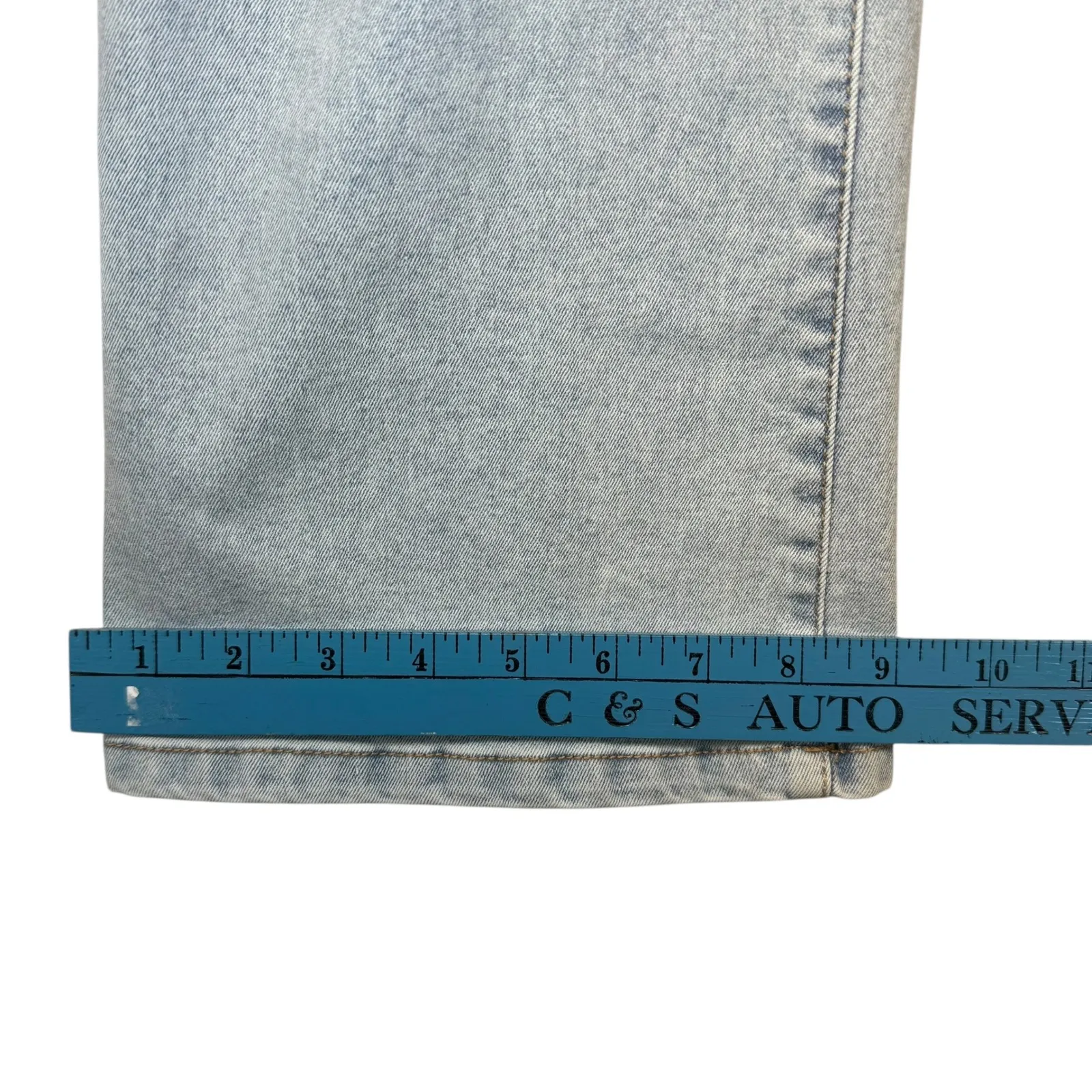 89th & Madison Womens Size 14P Light Wash Flare Jeans High Rise Denim effortless Blue - Image 11