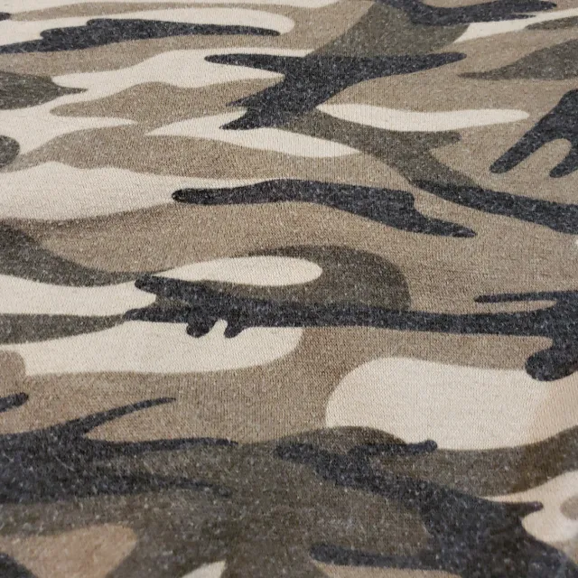 Honey Punch  Sweatshirt Size Large Pullover Sweater Camouflage Camo With Patches  - Image 4