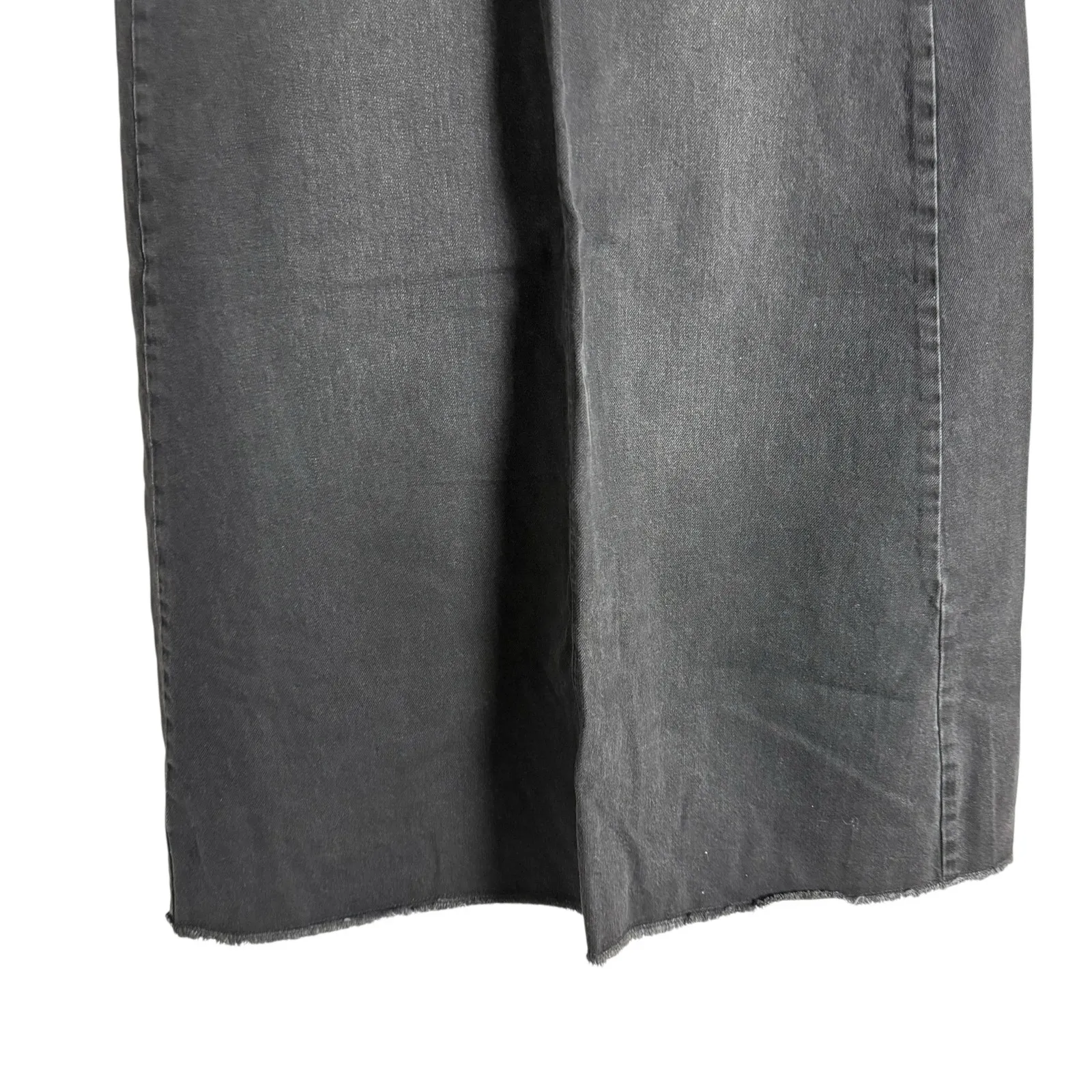 Free People We The Free Come As You Are Black Denim Jean Maxi Skirt Size 0 - Image 6