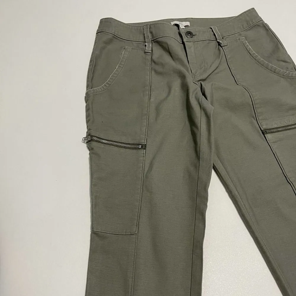 Joie Park Skinny‎ Zippered Utility Pants Green 0 - Image 11