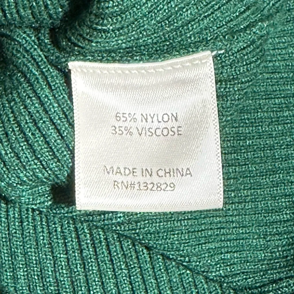 Camila Coelho Revolve Nahla Forest Green Knit off shoulder dress NWT size XLarge - Image 13