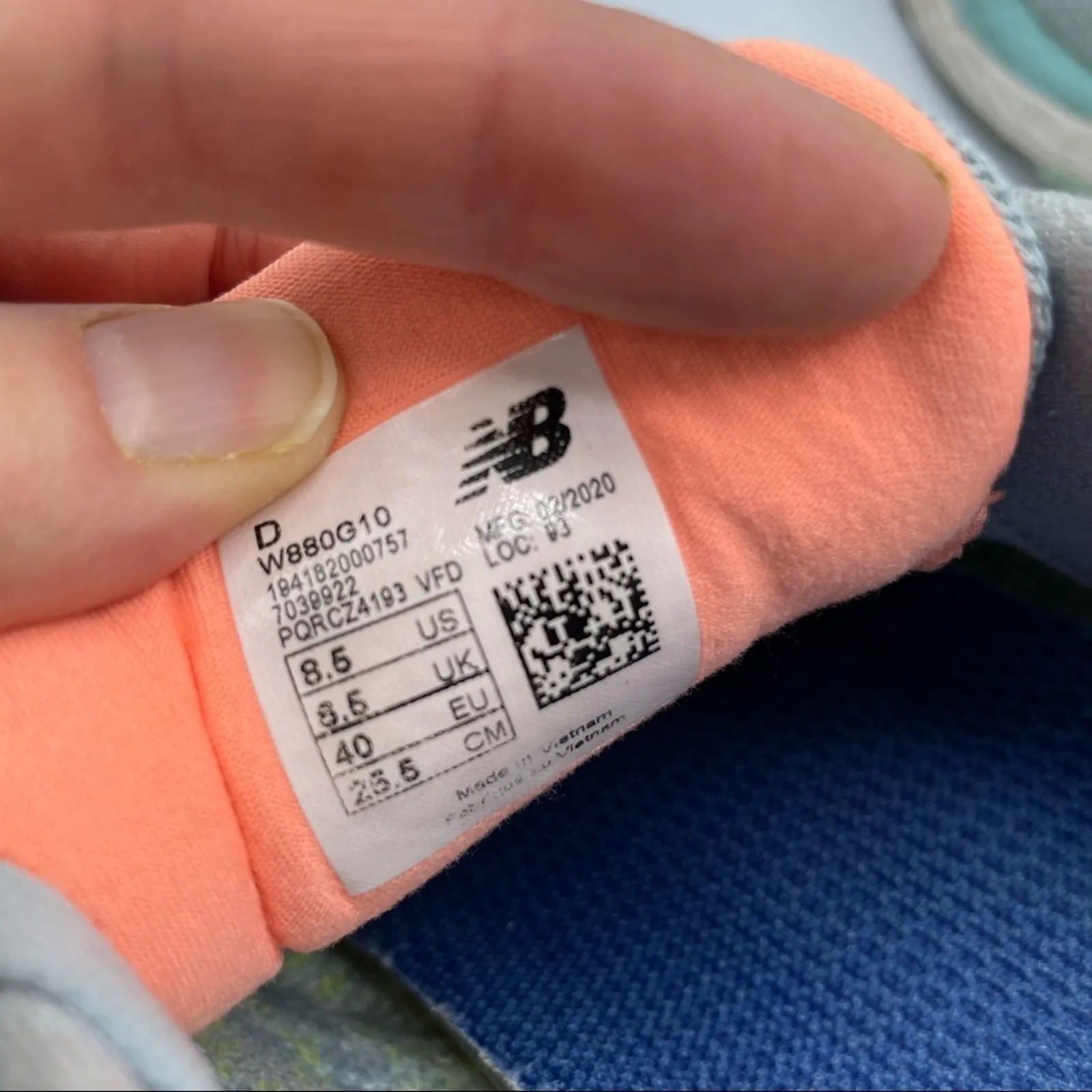 New Balance Grey & Teal Running Shoes Sneakers Womens 8.5 Shoes Casual Athletic - Image 5