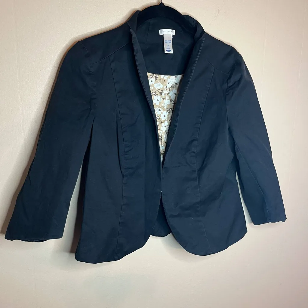 Old Navy Y2K Cotton Stretch Lightweight Blazer - Image 5