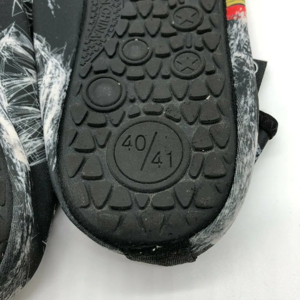 Met 520 Womens Water Shoes Slip On Fabric Rainbow Ship Black 40/41 US 8/9 - Image 5