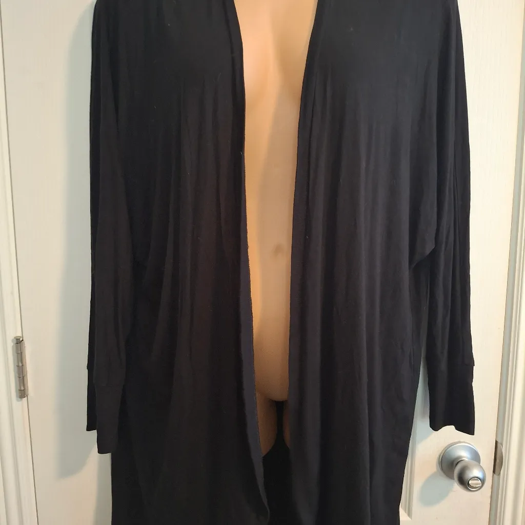 Torrid Sz 2 Black Open Front Women's Sweater Cardigan - Image 7