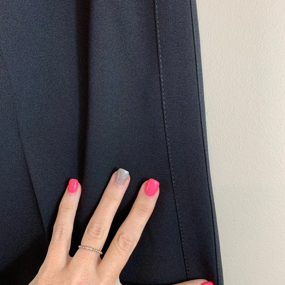 Alberto Makali  Black Side Split Pants Size 8 - Image 5